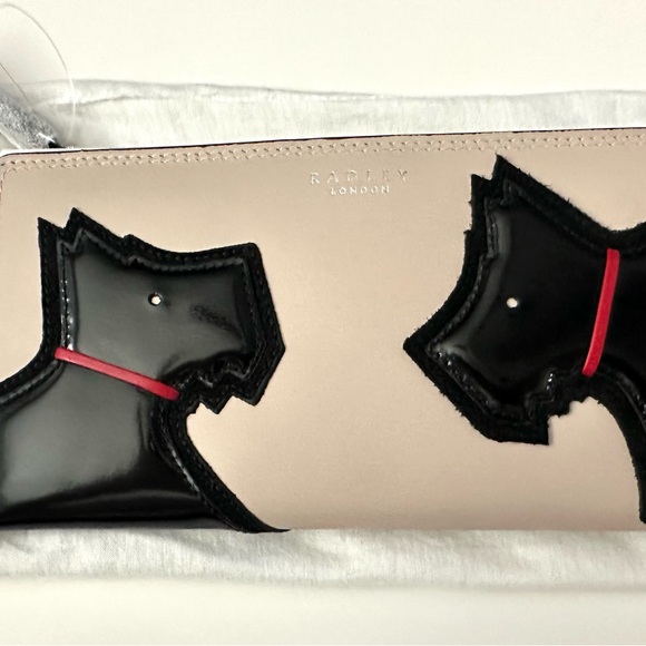 NWT Radley London EXCLUSIVE Face Matinee Full Size Wallet 2 Black Dogs RARE - Picture 8 of 15